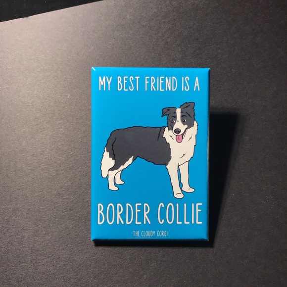 Border Collie Dog Magnet, Handmade Gifts & Decor - Picture 7 of 8